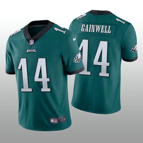 Men's Philadelphia Eagles #14 Kenneth Gainwell Green Vapor Untouchable Stitched Football Jersey